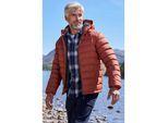 Mountain Warehouse Gewatteerde jas met imitatiebont voor heren (Gebrande sinaasappel)
