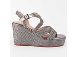 Montevita Sandalen Met Een Sleehak Salia7 Grijs