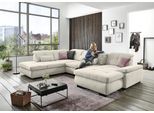 Ecksofa DIE PLANBAR "MP-IN16012 U-Form, mit Federkern-Polsterung", beige (natur), B:371cm H:85cm T:195cm, 85% Polyester;15% Nylon, Sofas, Ecksofa, inkl. Sitztiefenverstellung wahlweise mit weiteren Funktionen