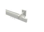 GARDINENSTANGE INNENLAUF Smartline Lox 420 cm (geteilt in 3 x 140 cm), 2-läufig, 14x35 mm Weiß