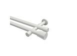 GARDINENSTANGE Prestige Sitra 540 cm (geteilt in 3 x 180 cm), 2-läufig (ohne Ringe), 20 mm Ø Weiß