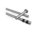 GARDINENSTANGE INNENLAUF Platon Mavell 360 cm (geteilt in 2 x 180 cm), 2-läufig, 20 mm Ø Chrom