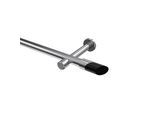 GARDINENSTANGE Prestige Verano 140 cm, 1-läufig (ohne Ringe), 20 mm Ø Chrom