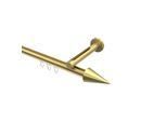 GARDINENSTANGE INNENLAUF Siteno Savio 180 cm, 1-läufig, 20 mm Ø Messing-Optik