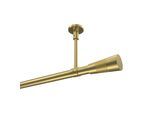 GARDINENSTANGE Sonette Tanara 240 cm (geteilt in 2 x 120 cm), 1-läufig, 20 mm Ø Messing-Optik