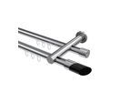 GARDINENSTANGE INNENLAUF Platon Verano 360 cm (geteilt in 2 x 180 cm), 2-läufig, 20 mm Ø Chrom
