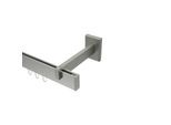 GARDINENSTANGE INNENLAUF Smartline Paxo 140 cm, 1-läufig, 14x35 mm Edelstahl-Optik