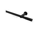 GARDINENSTANGE INNENLAUF Platon Elanto 600 cm (geteilt in 3 x 200 cm), 1-läufig, 20 mm Ø Schwarz