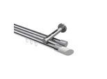 GARDINENSTANGE INNENLAUF Siteno Verano 100 cm, 2-läufig, 20 mm Ø Chrom