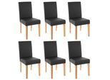 ESSZIMMERSTUHL Schwarz 6er-Set