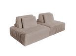 MODULSOFA WIOLO SOFT 2 MODULE 2 KISSEN Taupe Cord