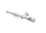 GARDINENSTANGE Platon Tanara 480 cm (geteilt in 3 x 160 cm), 1-läufig, 20 mm Ø Weiß