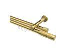 GARDINENSTANGE INNENLAUF Siteno Mavell 260 cm (geteilt in 2 x 130 cm), 2-läufig, 20 mm Ø Messing-Optik