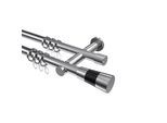 GARDINENSTANGE Platon Tanara 120 cm, 2-läufig, 20 mm Ø Chrom