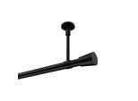 GARDINENSTANGE Sonette Sitra 420 cm (geteilt in 3 x 140 cm), 1-läufig, 20 mm Ø Schwarz