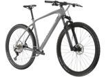 Mountainbike KROSS "KROSS MTB Hardtail Level 8.0 29" grau 12 Gänge" Gr. 43, grau (grau, schwarz), Fahrräder, Herren, 43cm, 29 Zoll (73,66cm) hinten: 29 Zoll (73,66cm), Mountainbike, mit Carbon-Rahmen und -Gabel