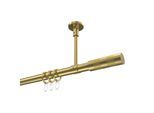 GARDINENSTANGE Sonette Mavell 540 cm (geteilt in 3 x 180 cm), 1-läufig, 20 mm Ø Messing-Optik