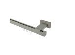 GARDINENSTANGE INNENLAUF Quadline Sono 160 cm, 1-läufig, 20x20 mm Satin-Silber