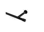 GARDINENSTANGE INNENLAUF Siteno Santo 140 cm, 1-läufig, 20 mm Ø Schwarz