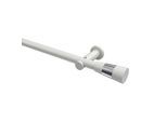 GARDINENSTANGE Platon Tanara 180 cm, 1-läufig (ohne Ringe), 20 mm Ø Weiß