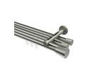 GARDINENSTANGE INNENLAUF Siteno Sitra 400 cm (geteilt in 2 x 200 cm), 3-läufig, 20 mm Ø Edelstahl-Optik
