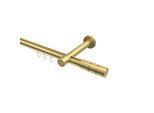 GARDINENSTANGE INNENLAUF Prestige Elanto 260 cm (geteilt in 2 x 130 cm), 1-läufig, 20 mm Ø Messing-Optik