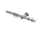 GARDINENSTANGE Platon Mavell 180 cm, 1-läufig, 20 mm Ø Chrom