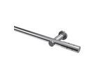 GARDINENSTANGE Platon Elanto 240 cm (geteilt in 2 x 120 cm), 1-läufig (ohne Ringe), 20 mm Ø Chrom