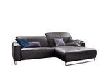 ECKSOFA YORK Taupe Leder