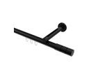 GARDINENSTANGE INNENLAUF Siteno Elanto 180 cm, 1-läufig, 20 mm Ø Schwarz