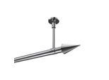 GARDINENSTANGE Sonette Savio 400 cm (geteilt in 2 x 200 cm), 1-läufig, 20 mm Ø Chrom