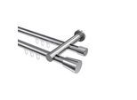 GARDINENSTANGE INNENLAUF Platon Sitra 320 cm (geteilt in 2 x 160 cm), 2-läufig, 20 mm Ø Chrom