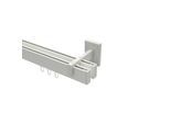 GARDINENSTANGE INNENLAUF Smartline Paxo 240 cm (geteilt in 2 x 120 cm), 2-läufig, 14x35 mm Weiß