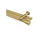 GARDINENSTANGE INNENLAUF Siteno Sitra 300 cm (geteilt in 3 x 100 cm), 3-läufig, 20 mm Ø Messing-Optik