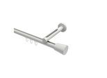 GARDINENSTANGE INNENLAUF Siteno Sitra 320 cm (geteilt in 2 x 160 cm), 1-läufig, 20 mm Ø Weiß