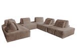 MODULSOFA WIOLO SOFT 6 MODULE 6 KISSEN Taupe Cord