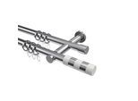 GARDINENSTANGE Platon Mavell 100 cm, 2-läufig, 20 mm Ø Chrom
