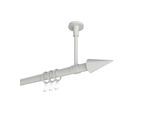 GARDINENSTANGE Sonette Savio 400 cm (geteilt in 2 x 200 cm), 1-läufig, 20 mm Ø Weiß