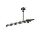 GARDINENSTANGE Sonette Savio 400 cm (geteilt in 2 x 200 cm), 1-läufig, 20 mm Ø Edelstahl-Optik