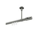 GARDINENSTANGE INNENLAUF Sonette Zoena 120 cm, 1-läufig, 20 mm Ø Edelstahl-Optik