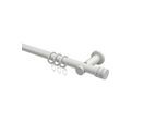 GARDINENSTANGE Platon Estana 180 cm, 1-läufig, 20 mm Ø Weiß