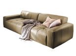 LEDERSOFA MIT SITZTIEFENVERSTELLUNG PALACE Grün Leder Relaxfunktion