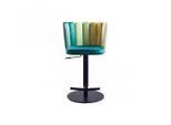BARHOCKER JADA Grün Velvet Drehbar (360°), Höhenverstellbar (1er-Set)