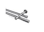 GARDINENSTANGE INNENLAUF Prestige Elanto 320 cm (geteilt in 2 x 160 cm), 2-läufig, 20 mm Ø Chrom