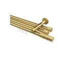 GARDINENSTANGE INNENLAUF Siteno Elanto 300 cm (geteilt in 3 x 100 cm), 3-läufig, 20 mm Ø Messing-Optik
