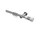 GARDINENSTANGE Platon Tanara 480 cm (geteilt in 3 x 160 cm), 1-läufig, 20 mm Ø Chrom