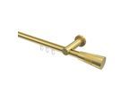 GARDINENSTANGE INNENLAUF Platon Tanara 240 cm (geteilt in 2 x 120 cm), 1-läufig, 20 mm Ø Messing-Optik