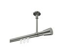 GARDINENSTANGE INNENLAUF Sonette Sitra 120 cm, 1-läufig, 20 mm Ø Edelstahl-Optik