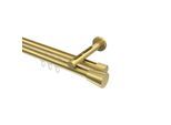 GARDINENSTANGE INNENLAUF Siteno Sitra 260 cm (geteilt in 2 x 130 cm), 2-läufig, 20 mm Ø Messing-Optik
