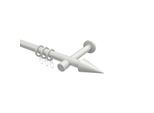 GARDINENSTANGE Prestige Savio 140 cm, 1-läufig, 20 mm Ø Weiß